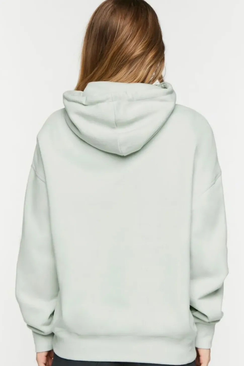 Fleece Knotted Drawstring Hoodie