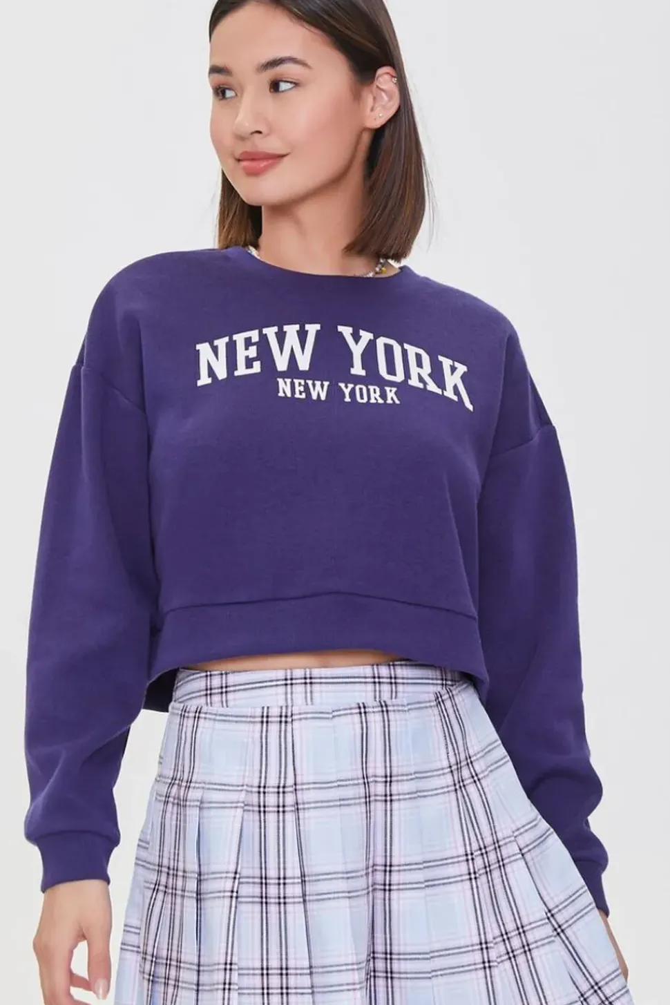 Fleece New York Graphic Pullover