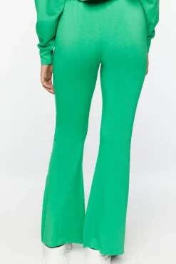 Fleece Raw-Cut Flare Sweatpants