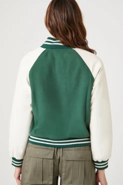 Fleece Varsity Bomber Jacket