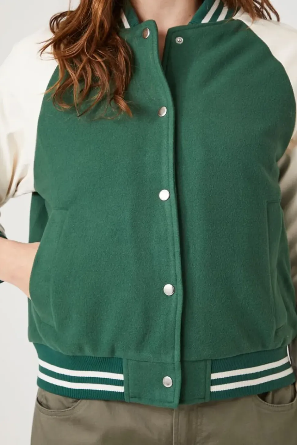 Fleece Varsity Bomber Jacket