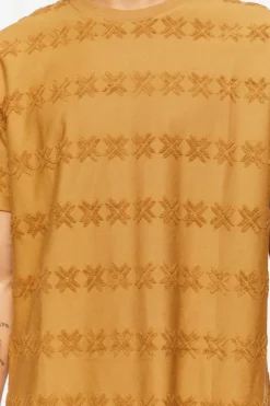 Flocked Geo Crew Tee