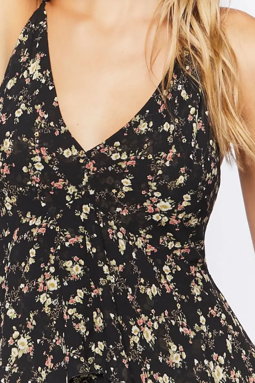 Floral Babydoll Mini Dress