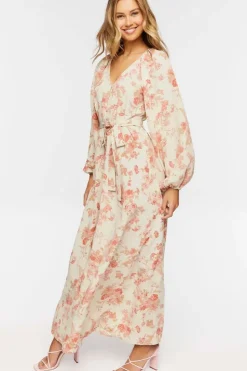 Floral Belted Maxi Dress