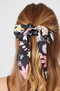 Floral Bow Scrunchie