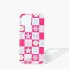 Floral Checkered Case For Iphone 12