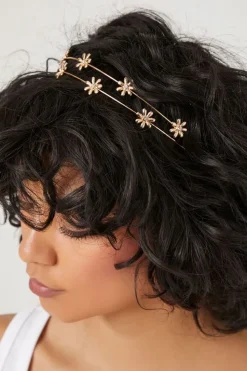 Floral-Embellished Headband