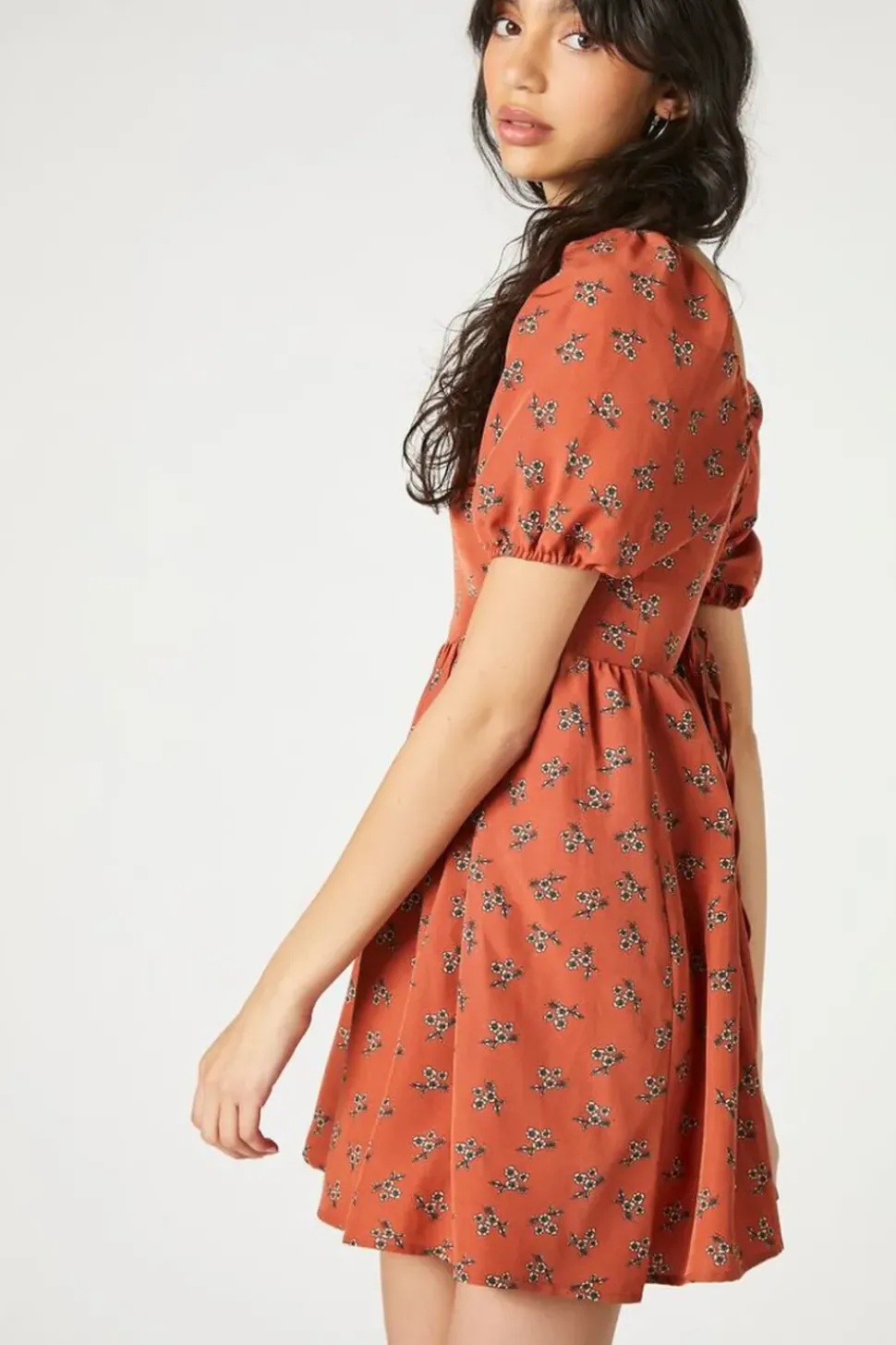 Floral Fit & Flare Mini Dress