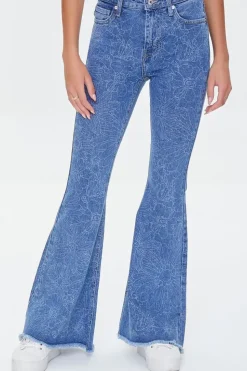 Floral Flare Jeans