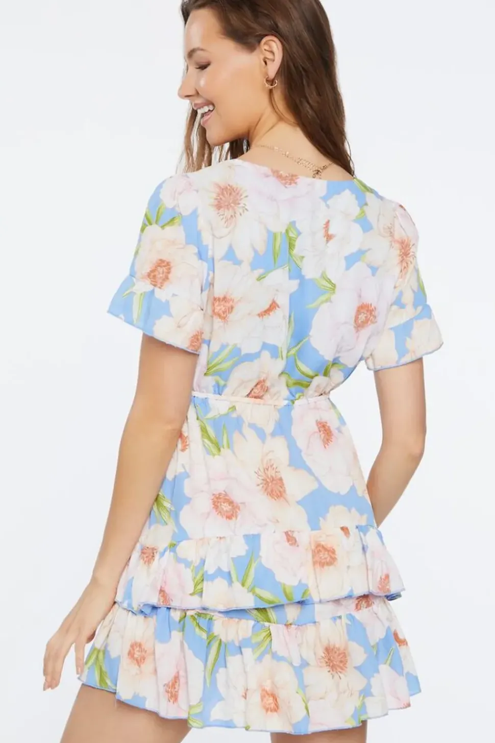 Floral Flounce Mini Dress
