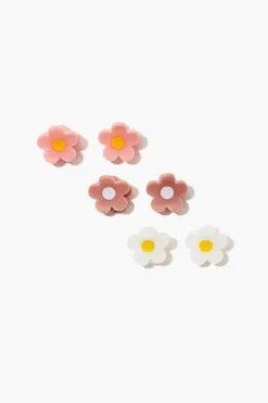 Floral Hair Claw Clip Set