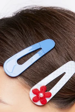 Floral Hair Clip Set