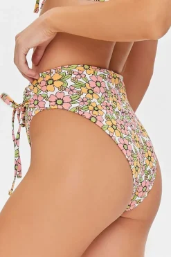 Floral High-Rise Bikini Bottoms