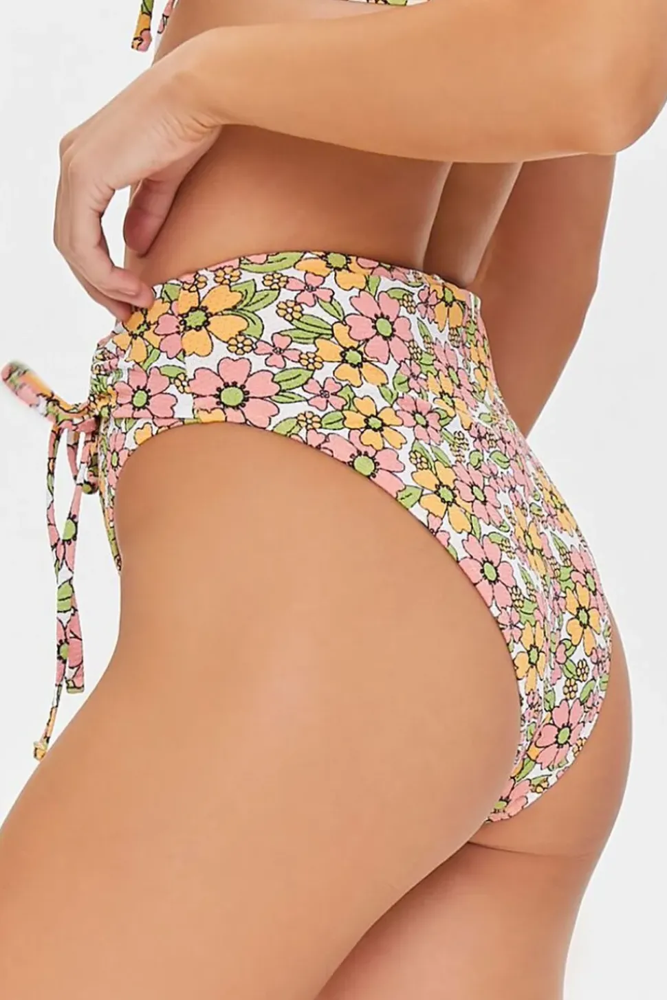Floral High-Rise Bikini Bottoms