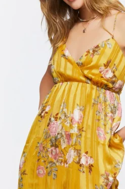 Floral Jacquard Maxi Dress