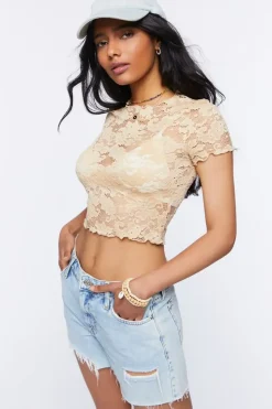 Floral Lace Crop Top