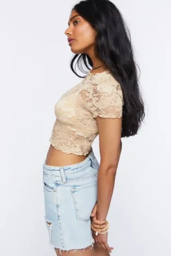 Floral Lace Crop Top