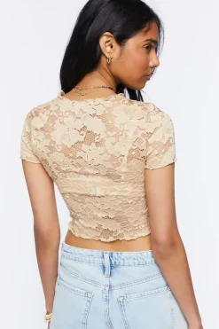 Floral Lace Crop Top