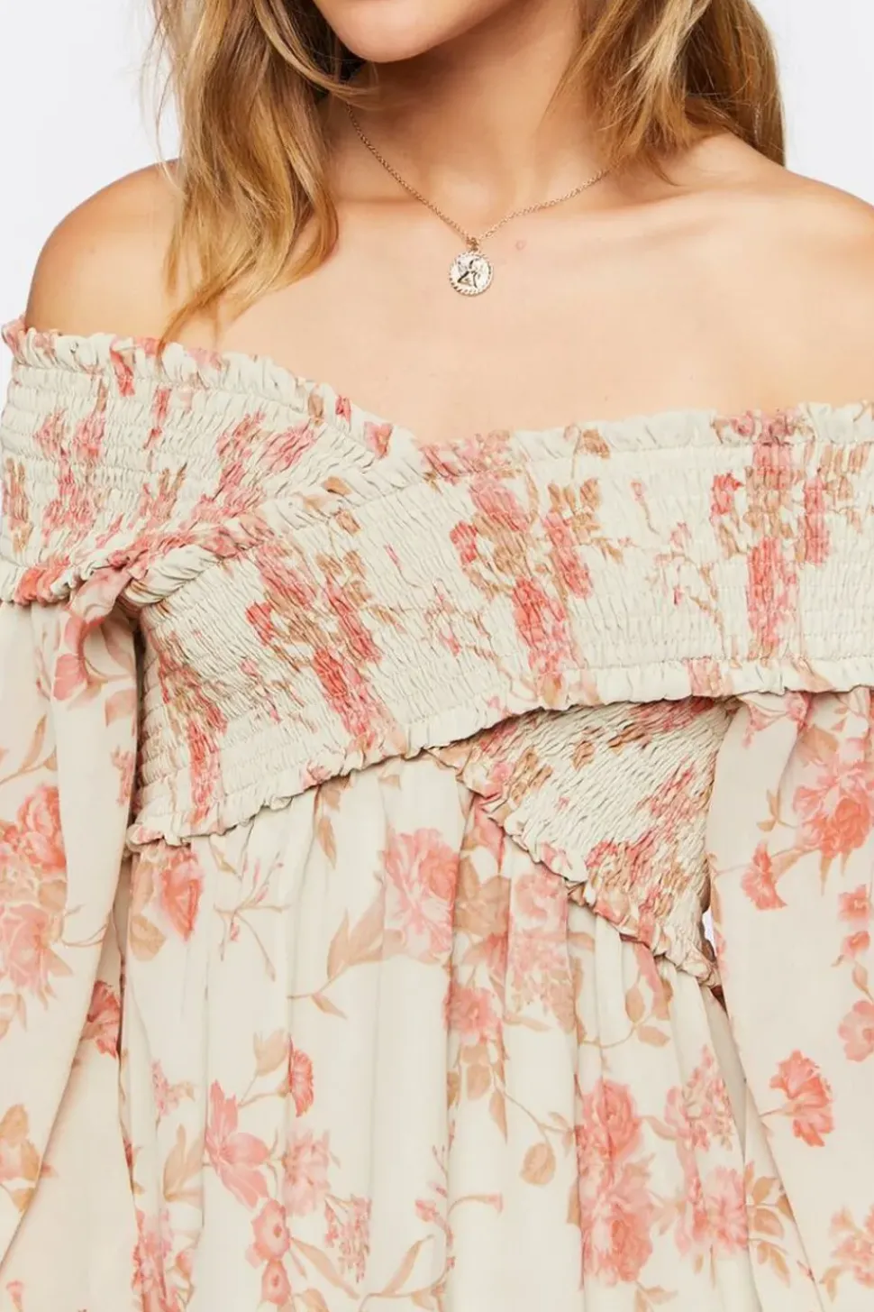 Floral Off-The-Shoulder Maxi Dress