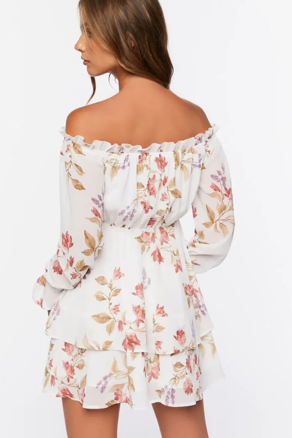 Floral Off-The-Shoulder Mini Dress