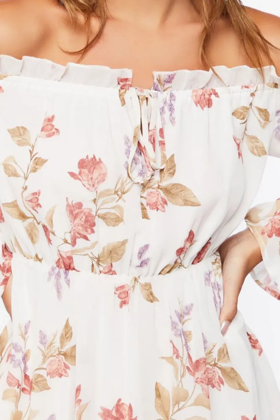 Floral Off-The-Shoulder Mini Dress