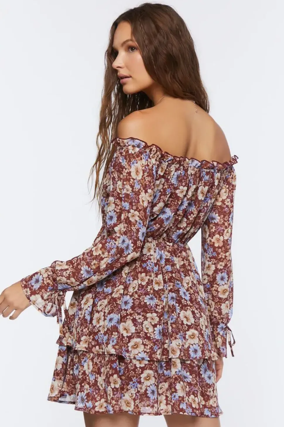 Floral Off-The-Shoulder Mini Dress