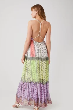 Floral Patchwork Babydoll Dress