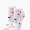 Floral Print Ankle Socks