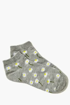 Floral Print Ankle Socks