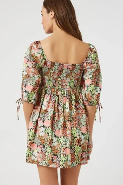 Floral Print Babydoll Dress