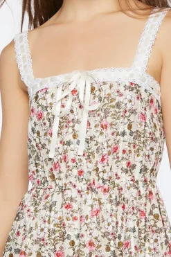 Floral Print Bow Dress