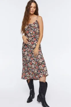 Floral Print Cami Midi Dress