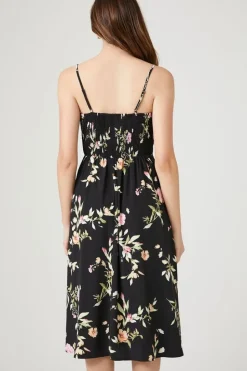Floral Print Cami Midi Dress