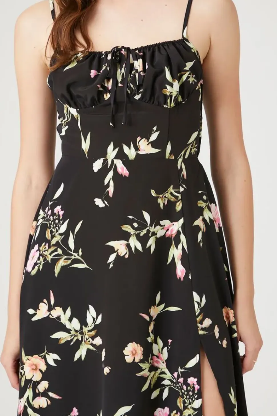 Floral Print Cami Midi Dress