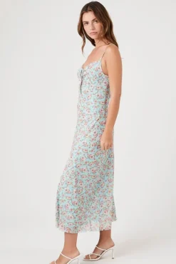 Floral Print Cami Midi Dress