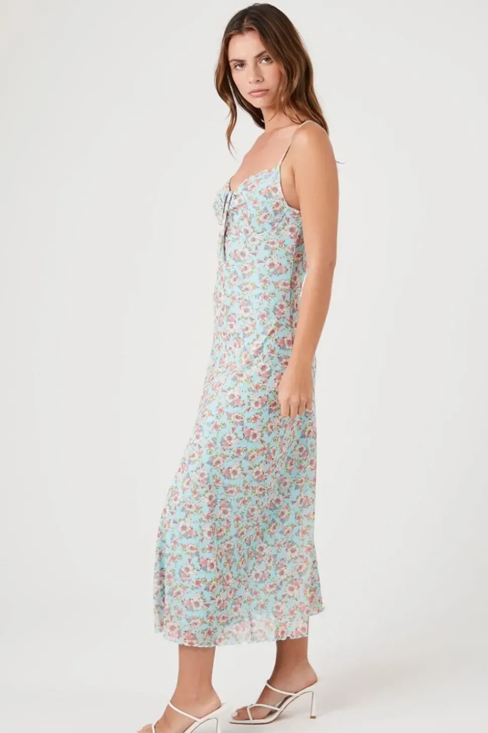 Floral Print Cami Midi Dress