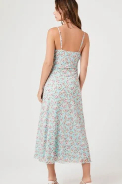 Floral Print Cami Midi Dress
