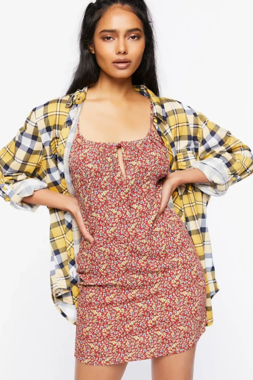 Floral Print Cami Mini Dress