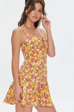 Floral Print Cami Mini Dress