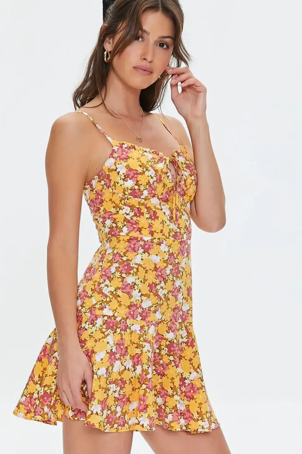 Floral Print Cami Mini Dress