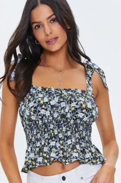 Floral Print Chiffon Top