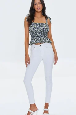 Floral Print Chiffon Top