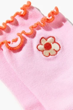 Floral Print Crew Sock Set - 2 Pack