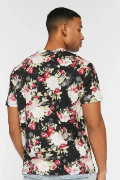 Floral Print Crew Tee