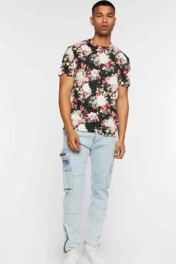 Floral Print Crew Tee
