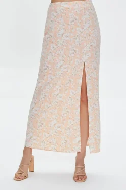 Floral Print Cropped Cami & Skirt Set