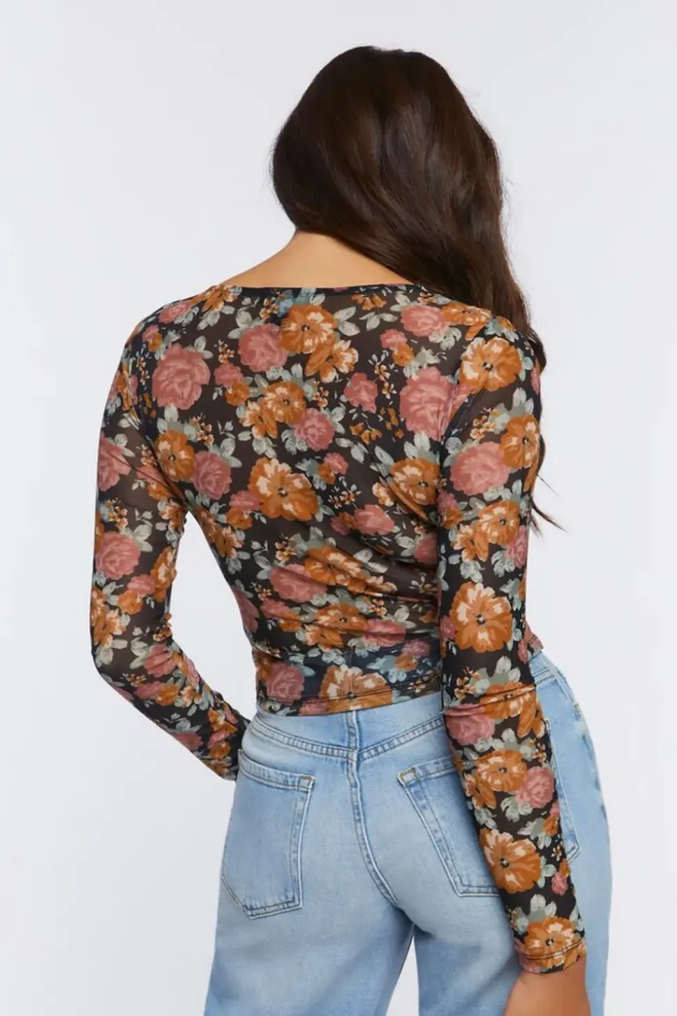 Floral Print Crop Top