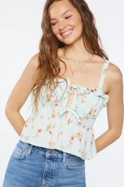 Floral Print Crop Top