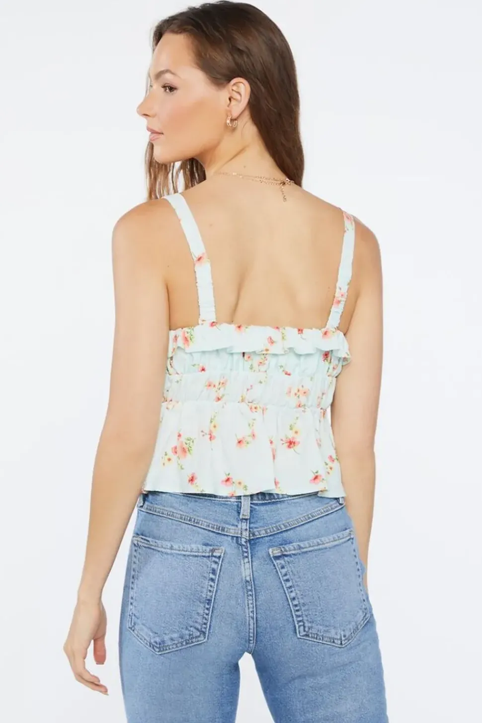 Floral Print Crop Top