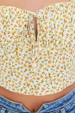 Floral Print Crop Top